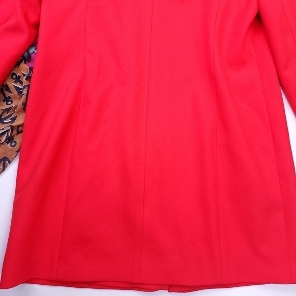 Classique Entiers Pink Red Long Jacket Coat Sz L - Picture 11 of 14